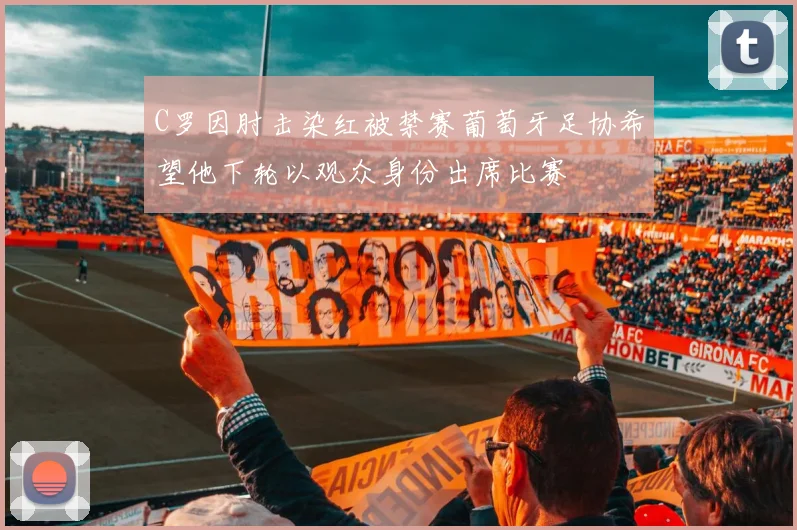 C罗因肘击染红被禁赛葡萄牙足协希望他下轮以观众身份出席比赛